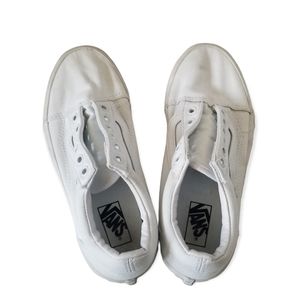 Kids Van White Old Skool Shoes Size 2.5